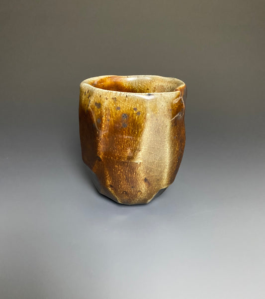 Wood Fired Faceted Stoneware Yunomi