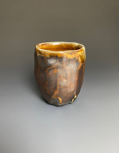 Wood Fired Faceted Stoneware Yunomi