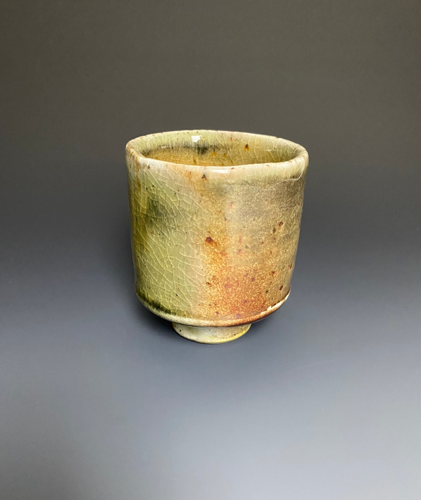 Wood Fired Yunomi with Thumb Nub