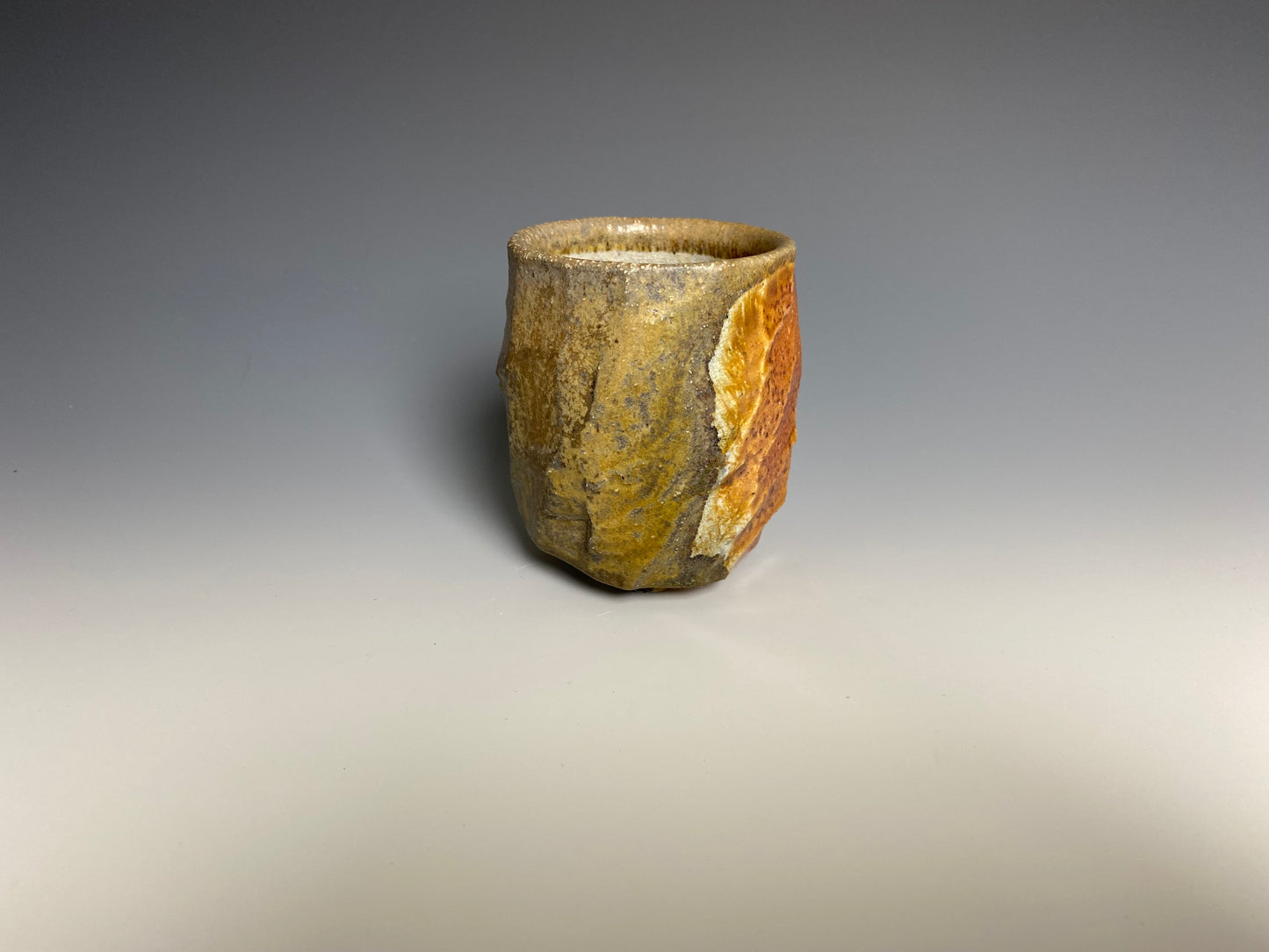 Wood Fired Faceted Yunomi