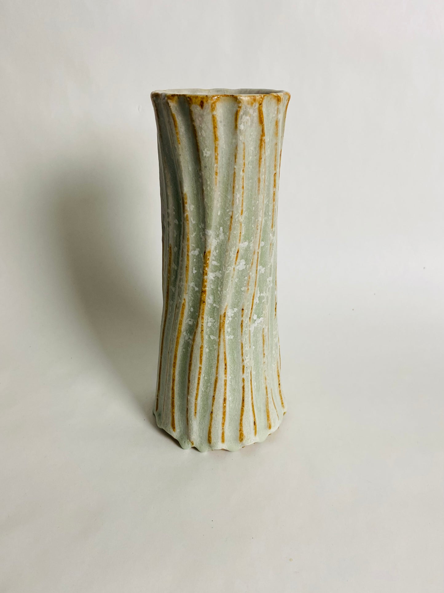 Vase with Carved Lines