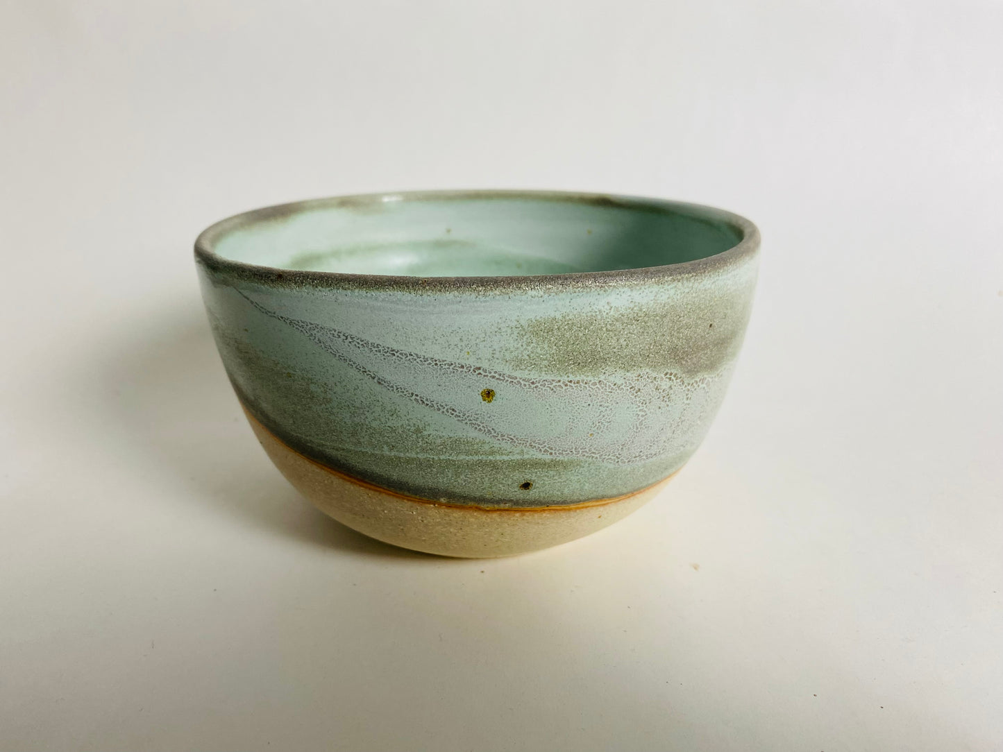 Light Green Bowl, Bare Clay Accent