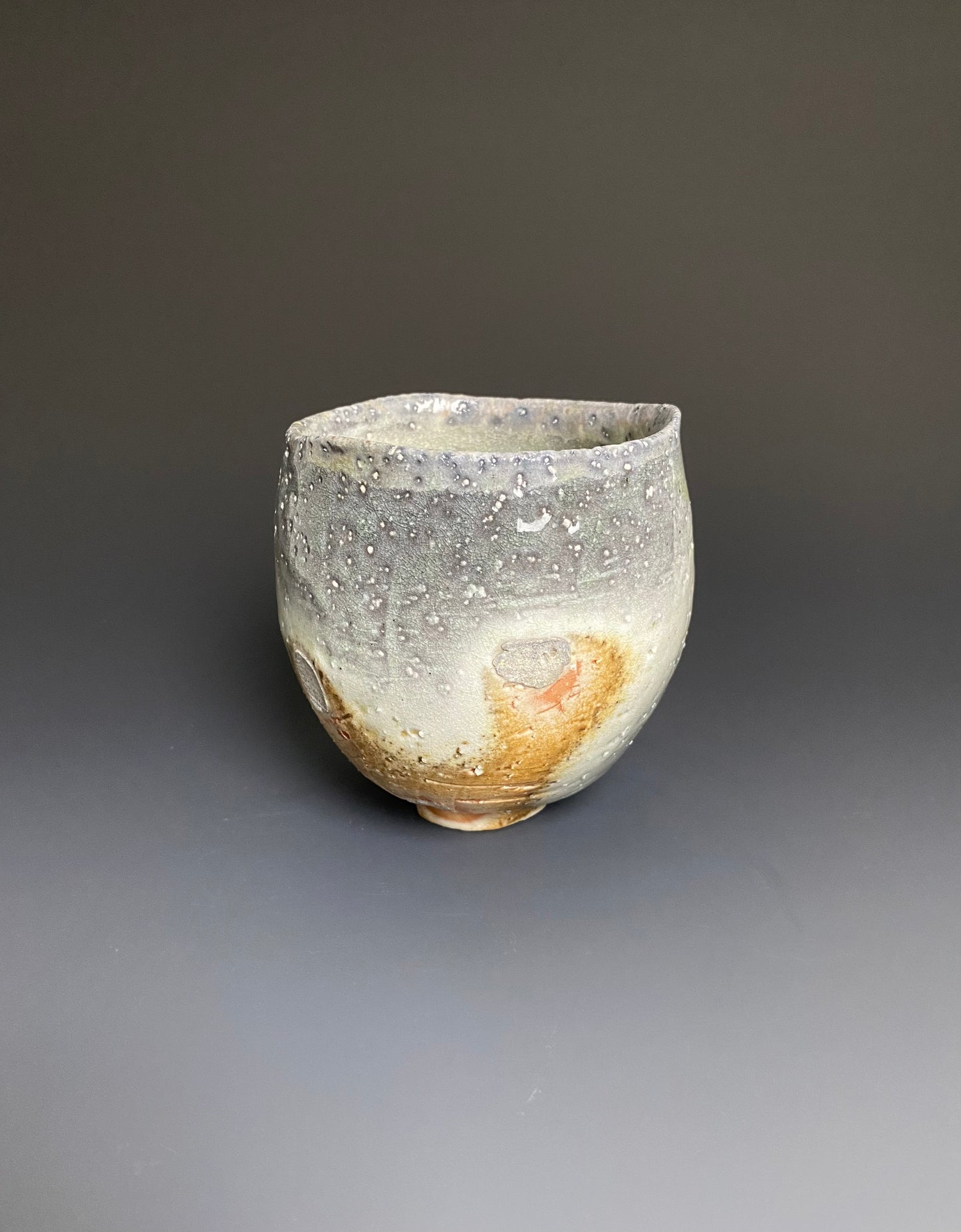 Wood Fired Cup with Crystals