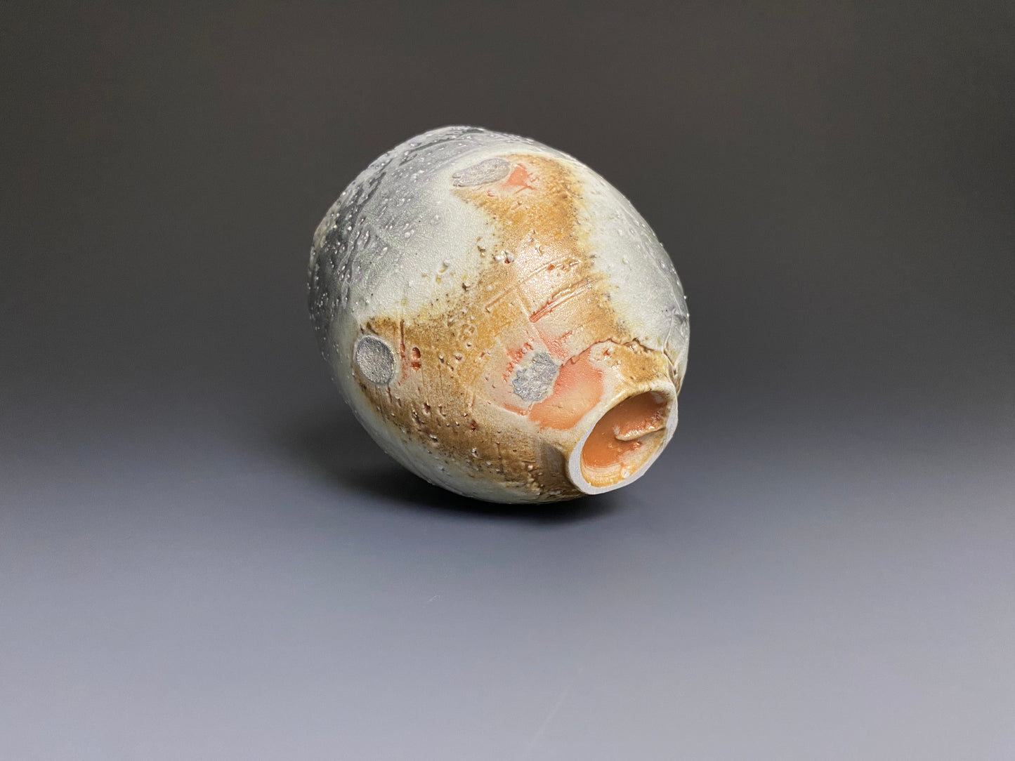 Wood Fired Cup with Crystals