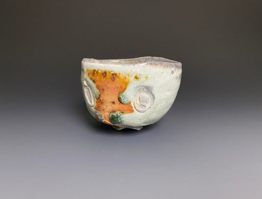 Wood Fired Porcelain Bowl with Jewel