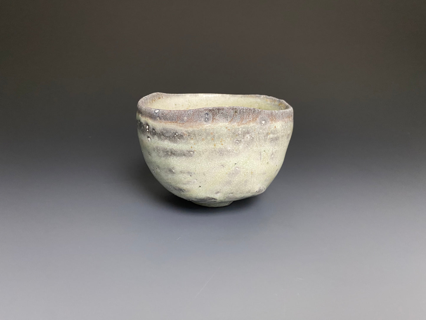 Wood Fired Porcelain Bowl with Jewel