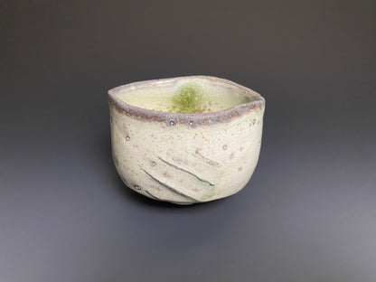 Wood Fired Porcelain Bowl with Paddle Marks