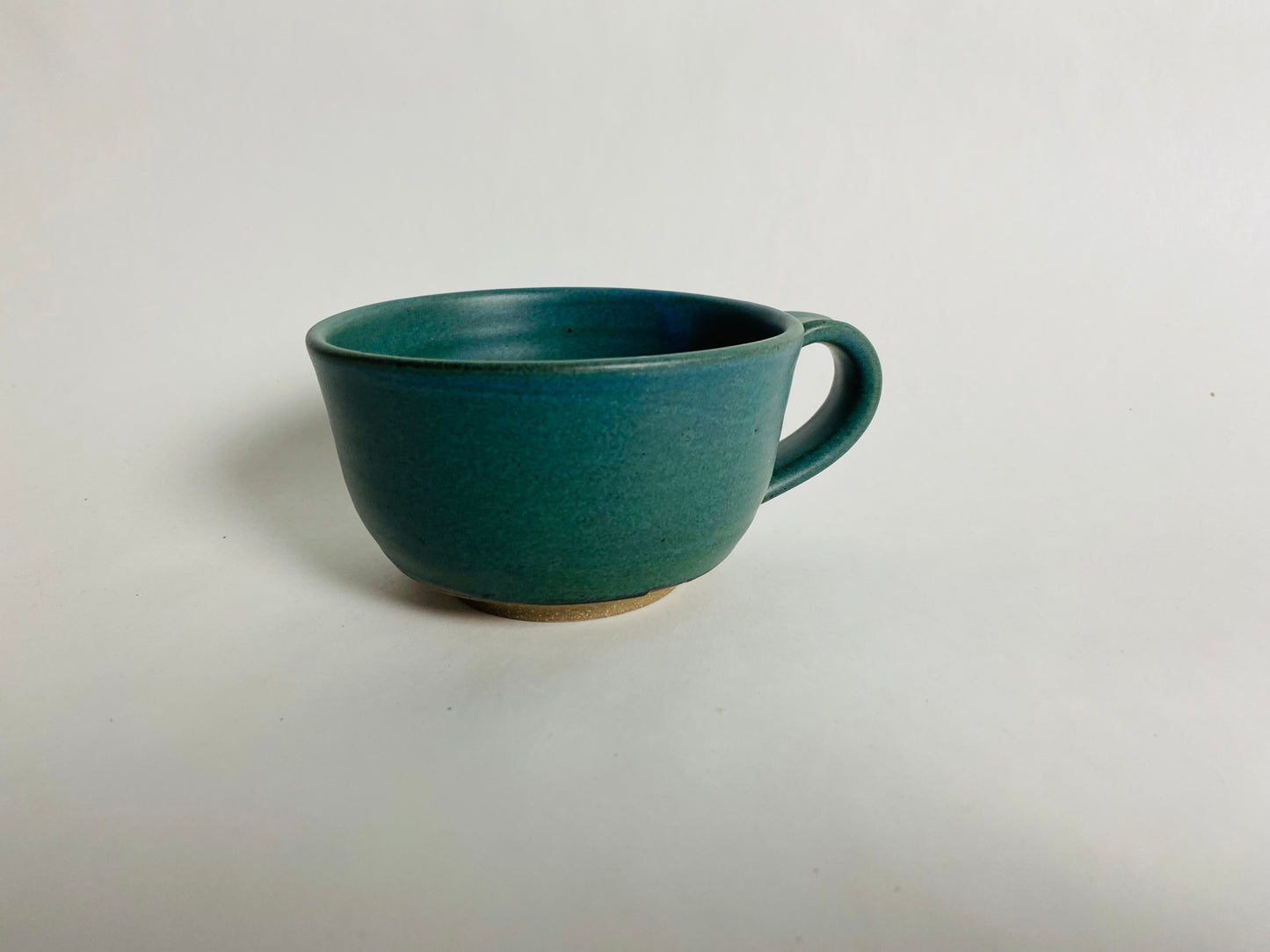 Forest green stoneware mug