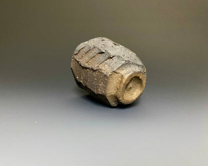 Wood Fired Yunomi Black Clay