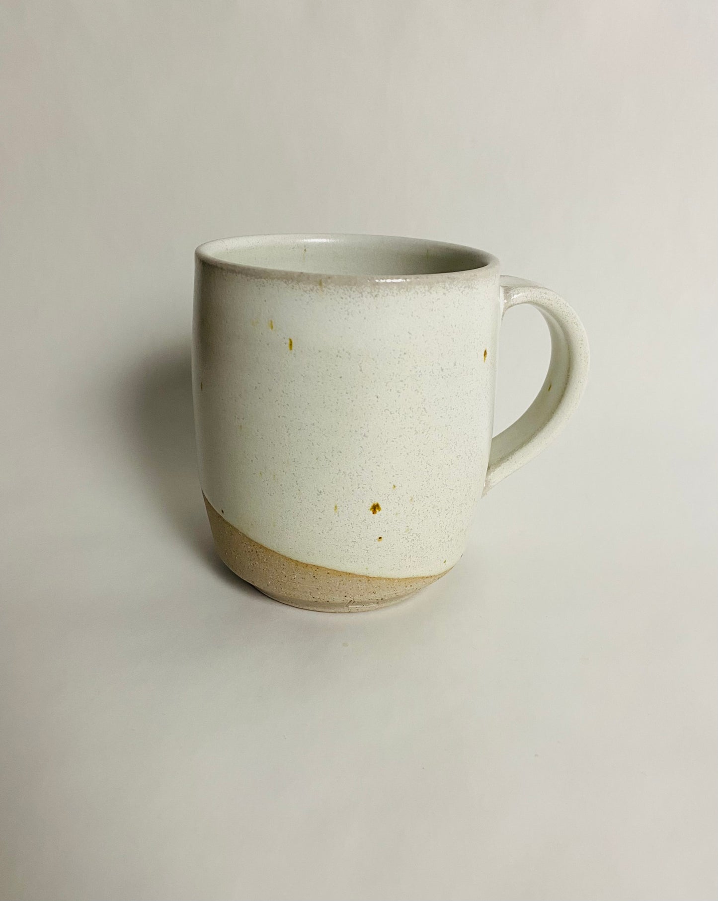 Tall Satin White Mug