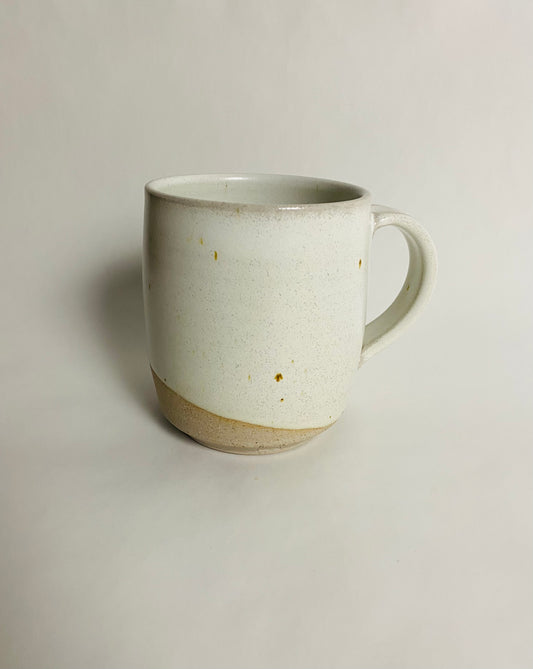 Tall Satin White Mug