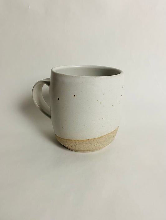 Tall Satin White Mug