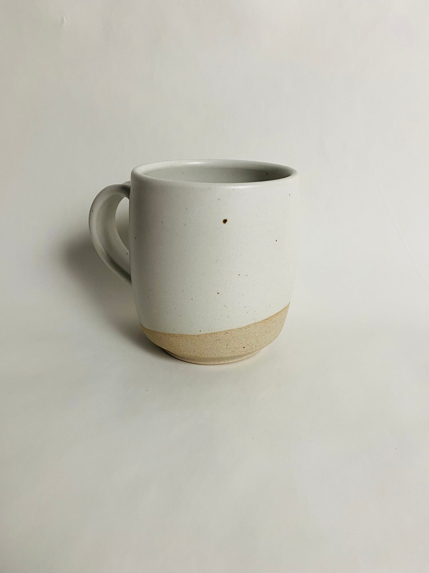 Tall Satin White Mug