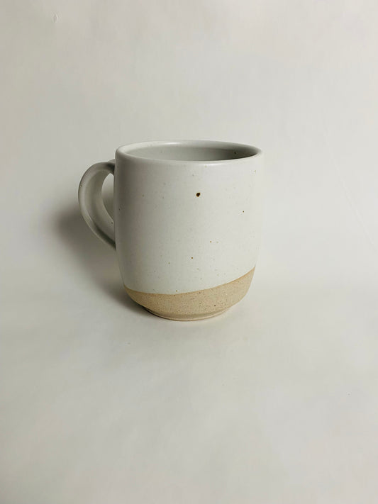 Tall Satin White Mug
