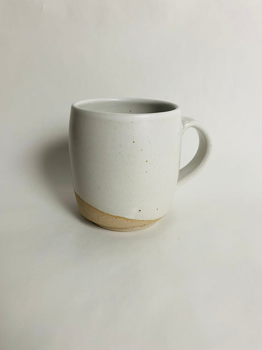 Tall Satin White Mug