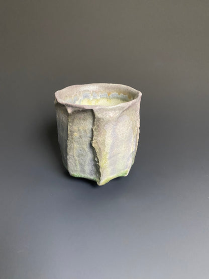 Faceted Wood Fired Yunomi