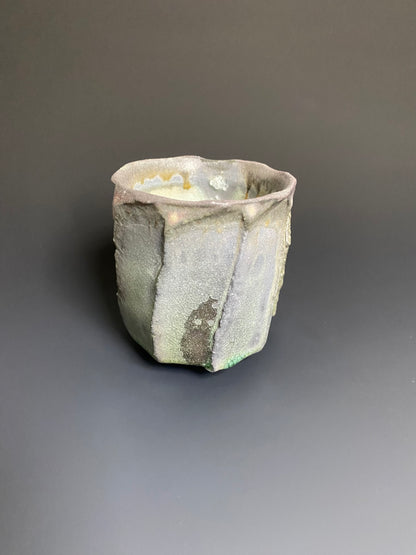 Faceted Wood Fired Yunomi