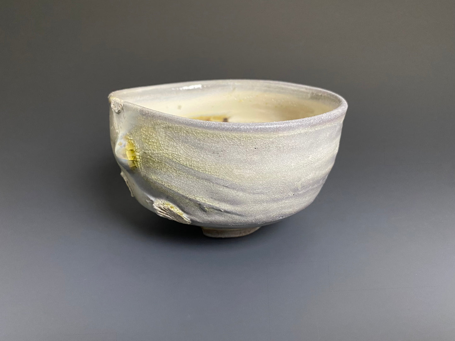 Wood Fired Porcelain Bowl with Jewel