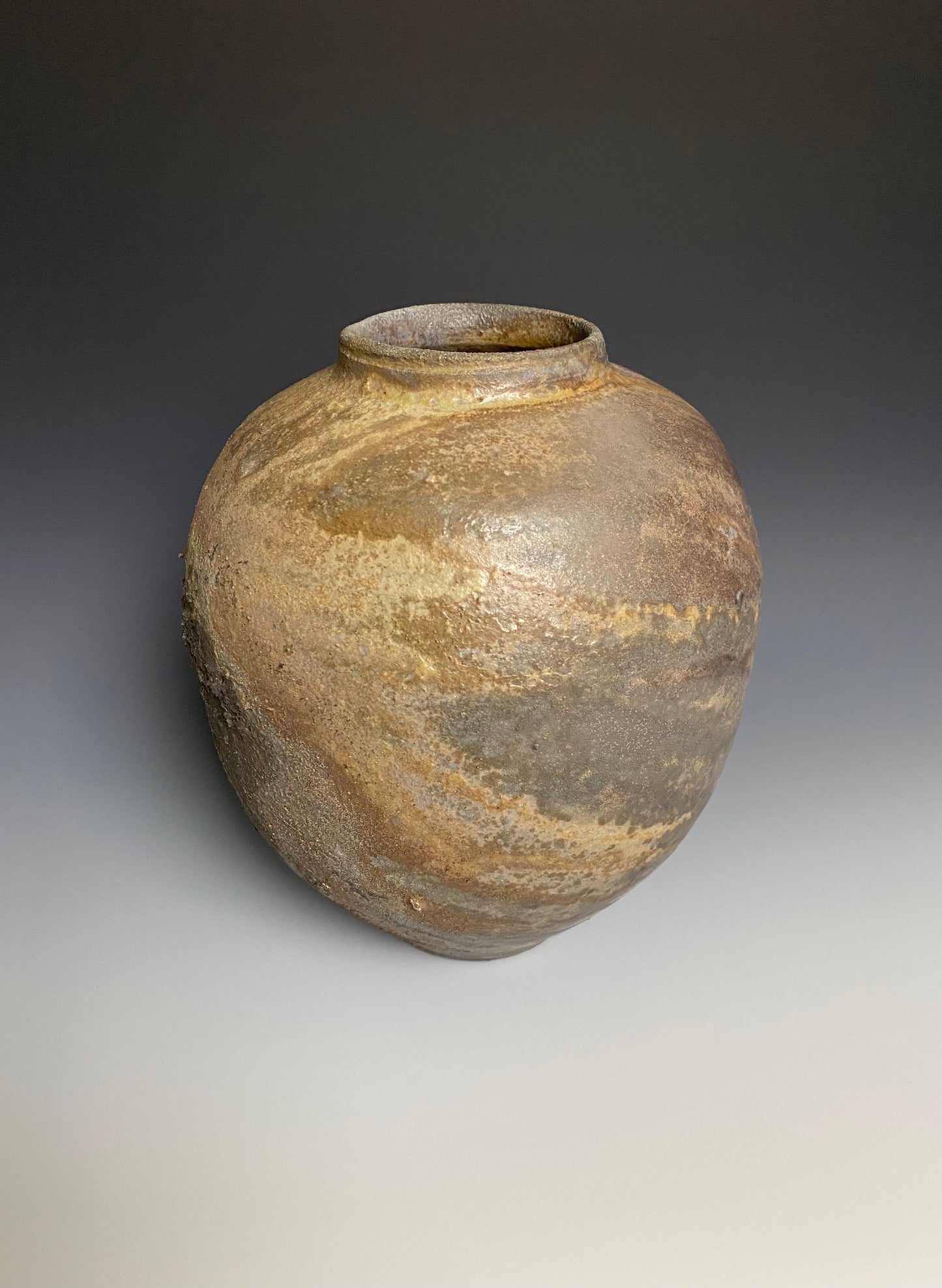 Wood Fired Vase with Jewel