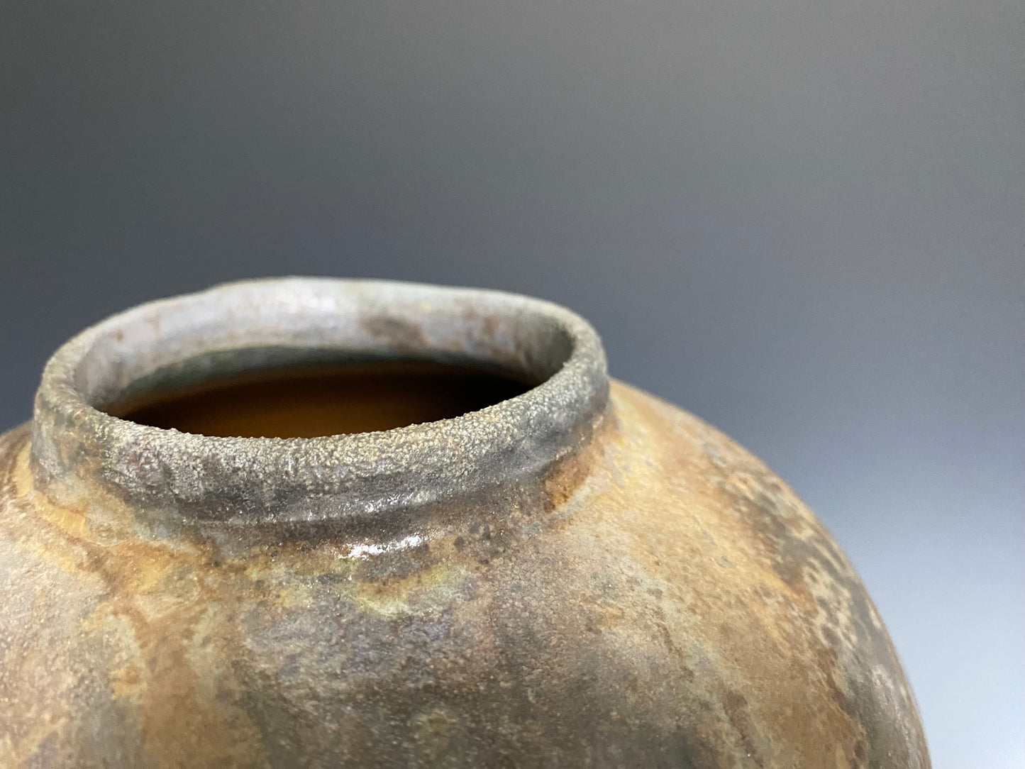 Wood Fired Vase with Jewel