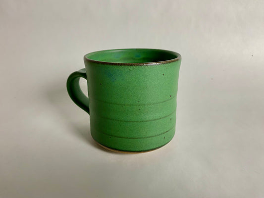 Forest green stoneware mug