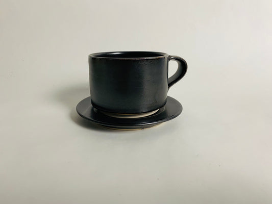 Double Espresso Cup with Saucer