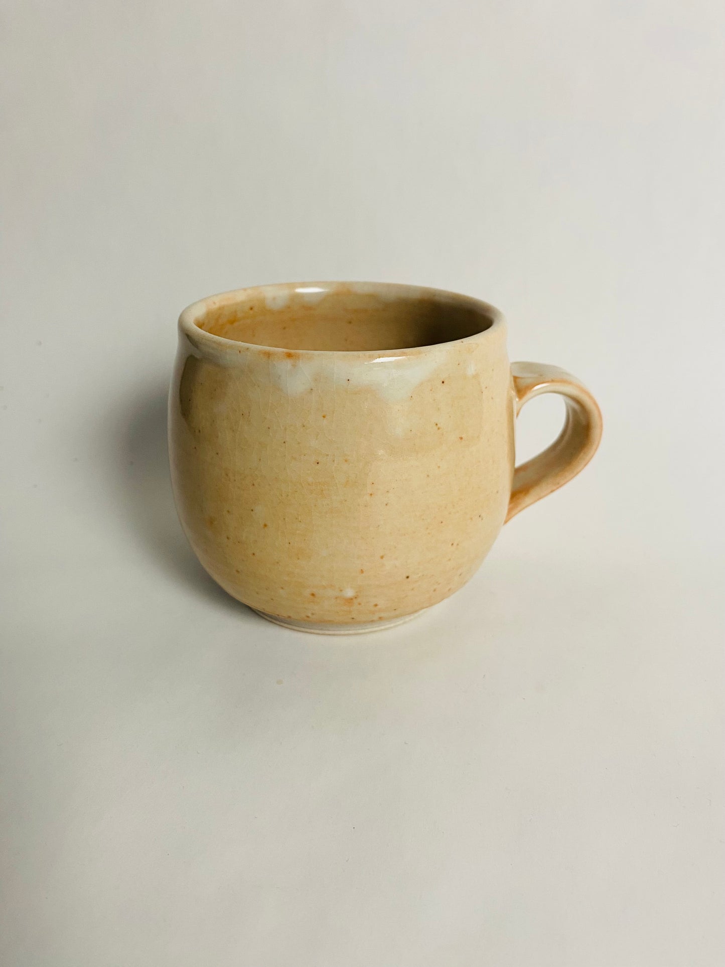 Mug with an Orange Cream Glaze