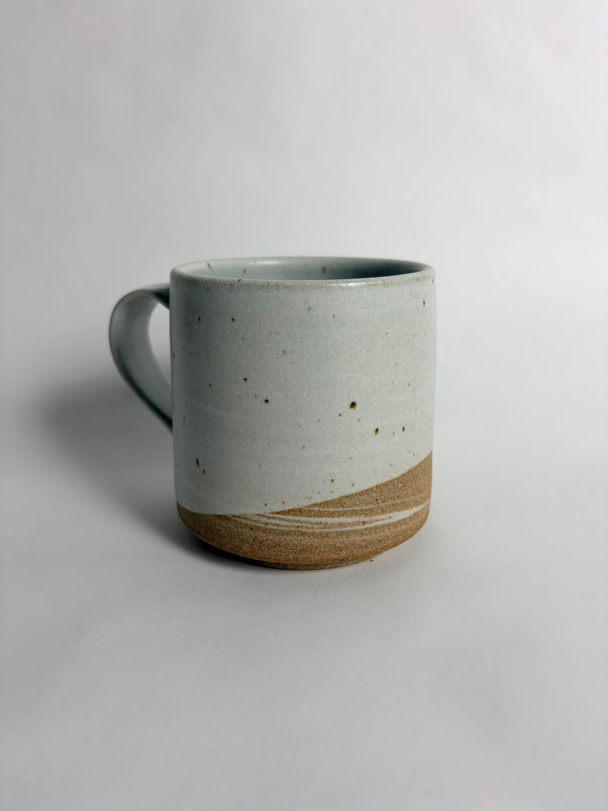 Big Mug with a Bare Clay Accent