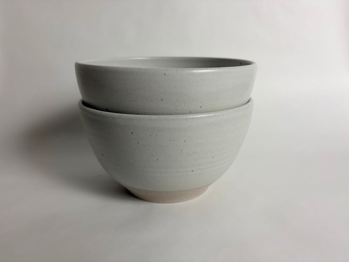 A Pair of  Semi Matte Off White Bowls