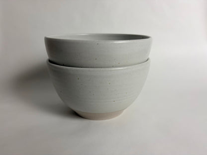 A Pair of  Semi Matte Off White Bowls
