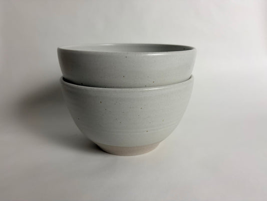 A Pair of  Semi Matte Off White Bowls