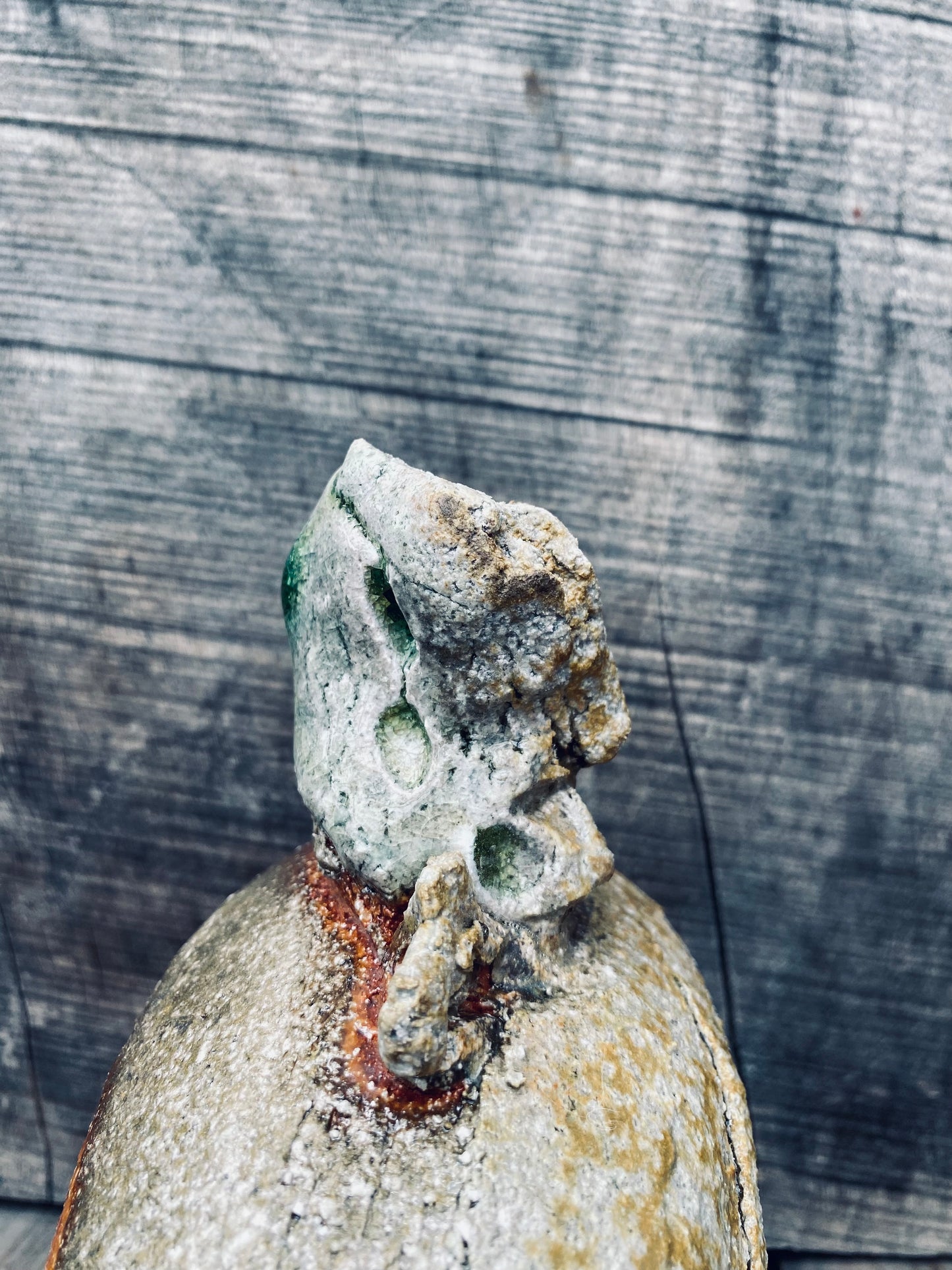Wood Fired Canteen with Melted Glass Inclusions