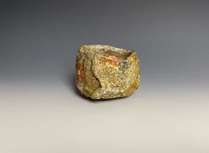 Wood Fired Hand Carved Sipping Cup, Shigaraki Clay