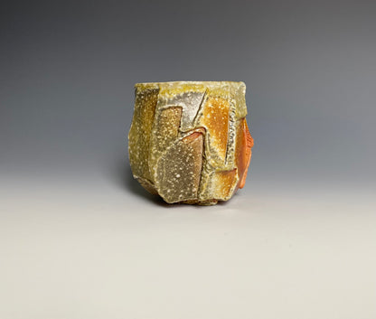 Wood Fired Faceted Sipping Cup