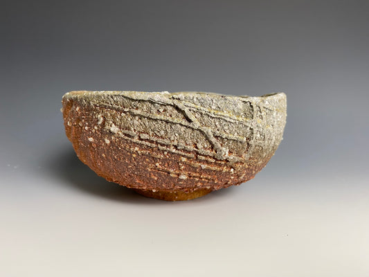 Wood Fired Bowl with Paddle Marks