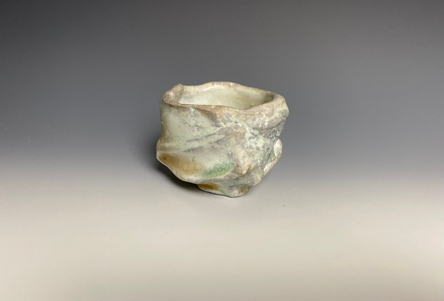 Wood Fired Hand Carved Porcelain Cup