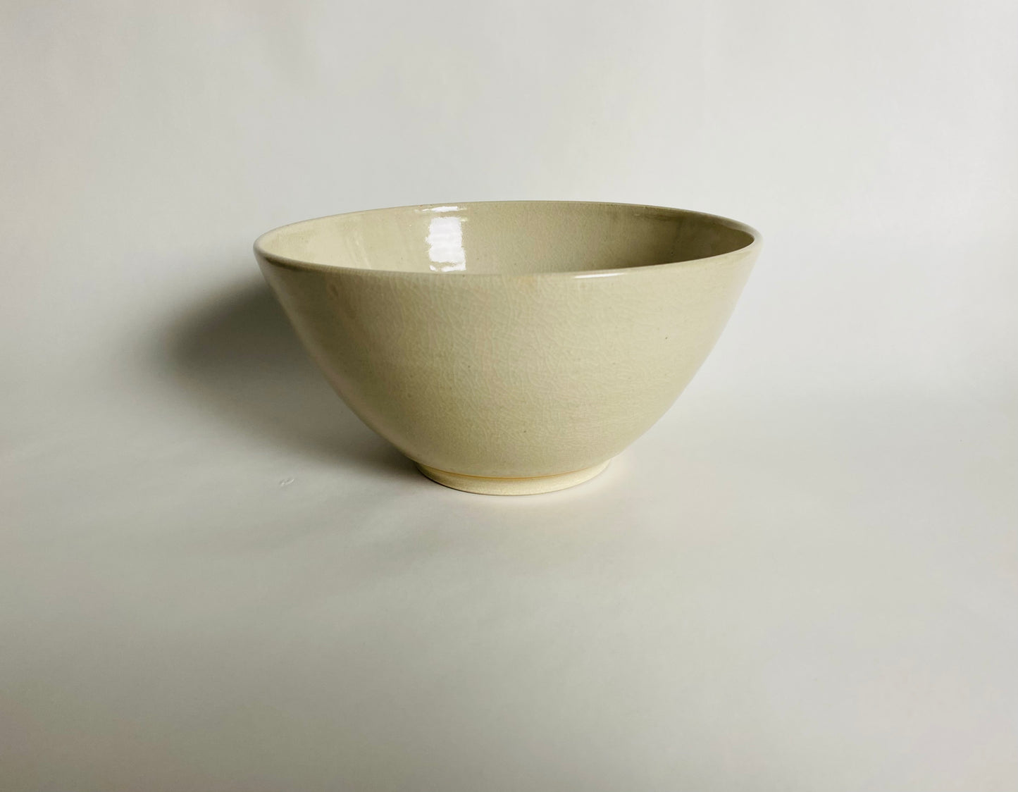 Ramen Bowl with a Clear Glaze