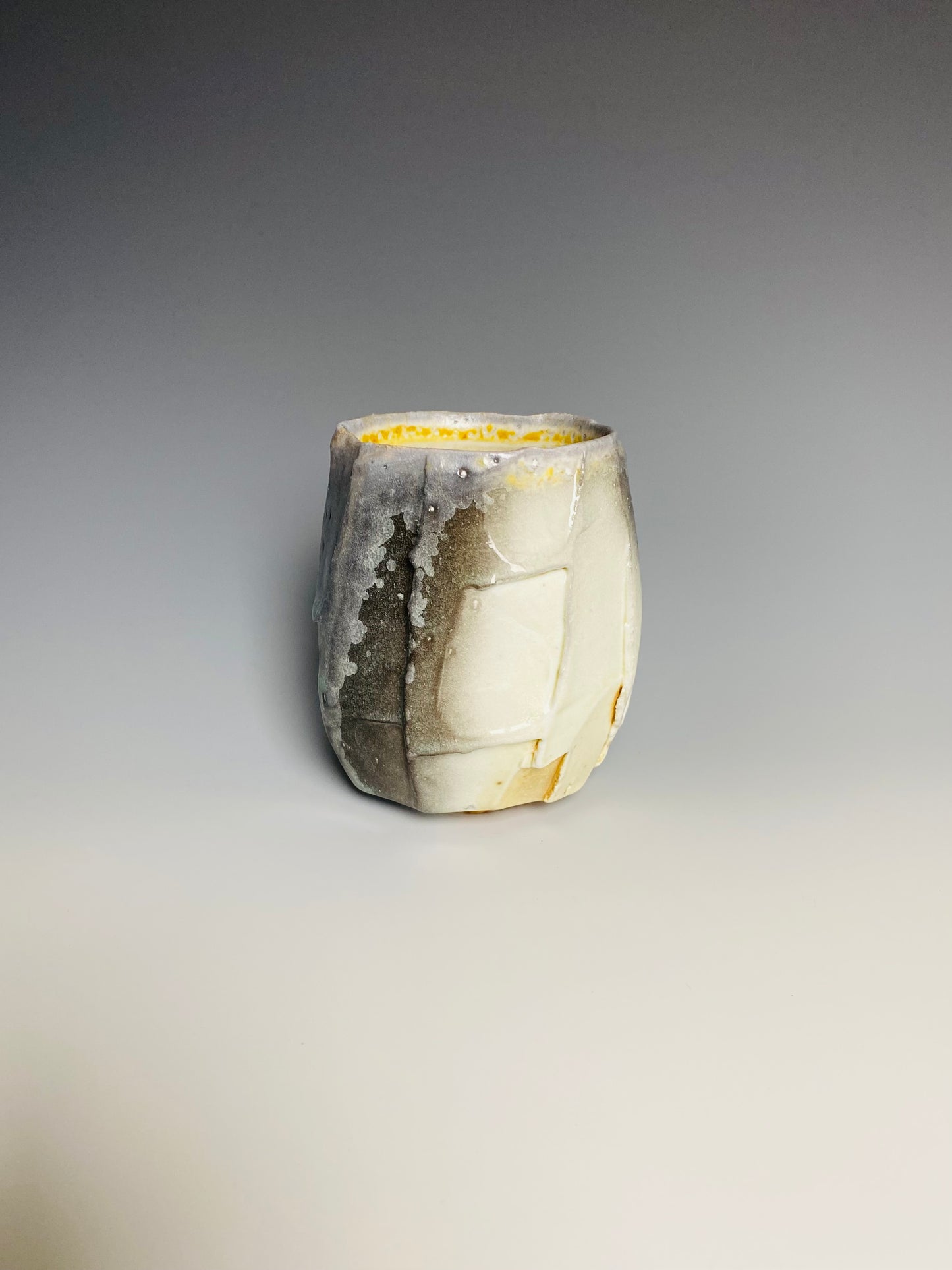 Wood Fired Faceted Yunomi