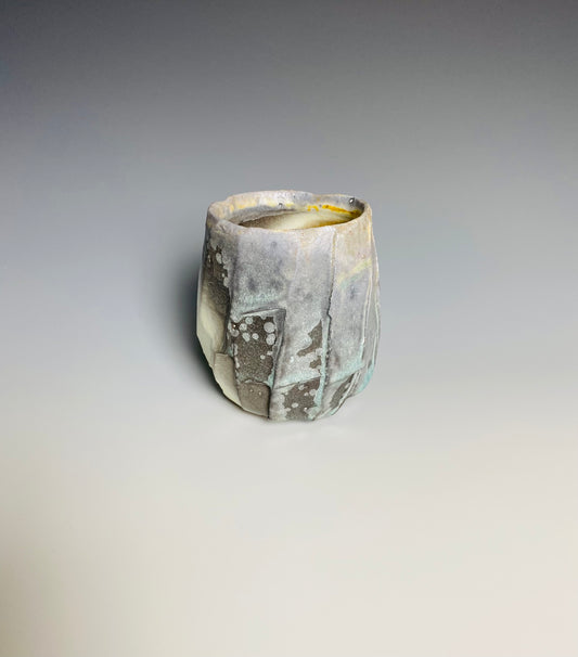 Wood Fired Faceted Yunomi