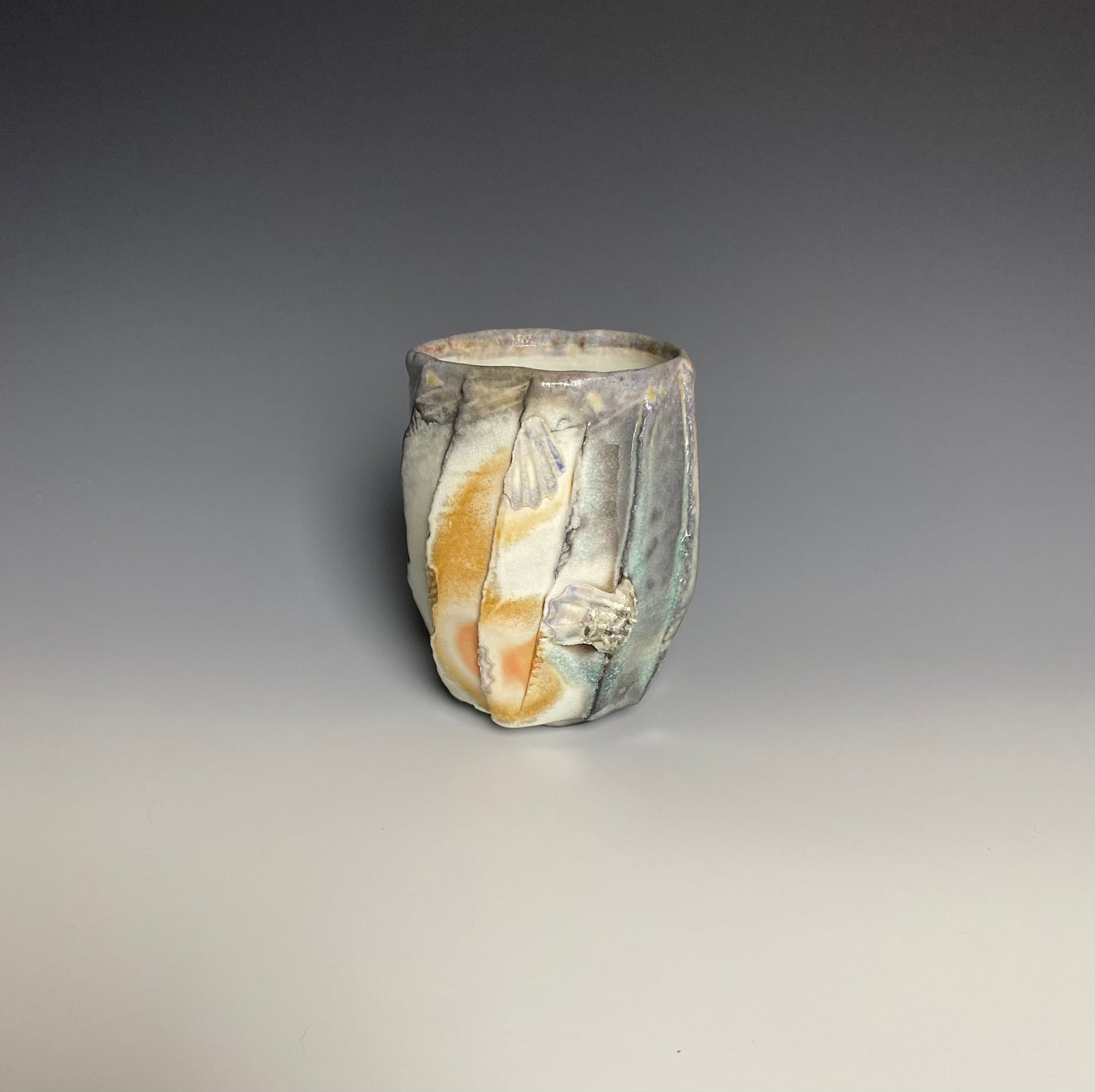 Wood Fired Faceted Yunomi