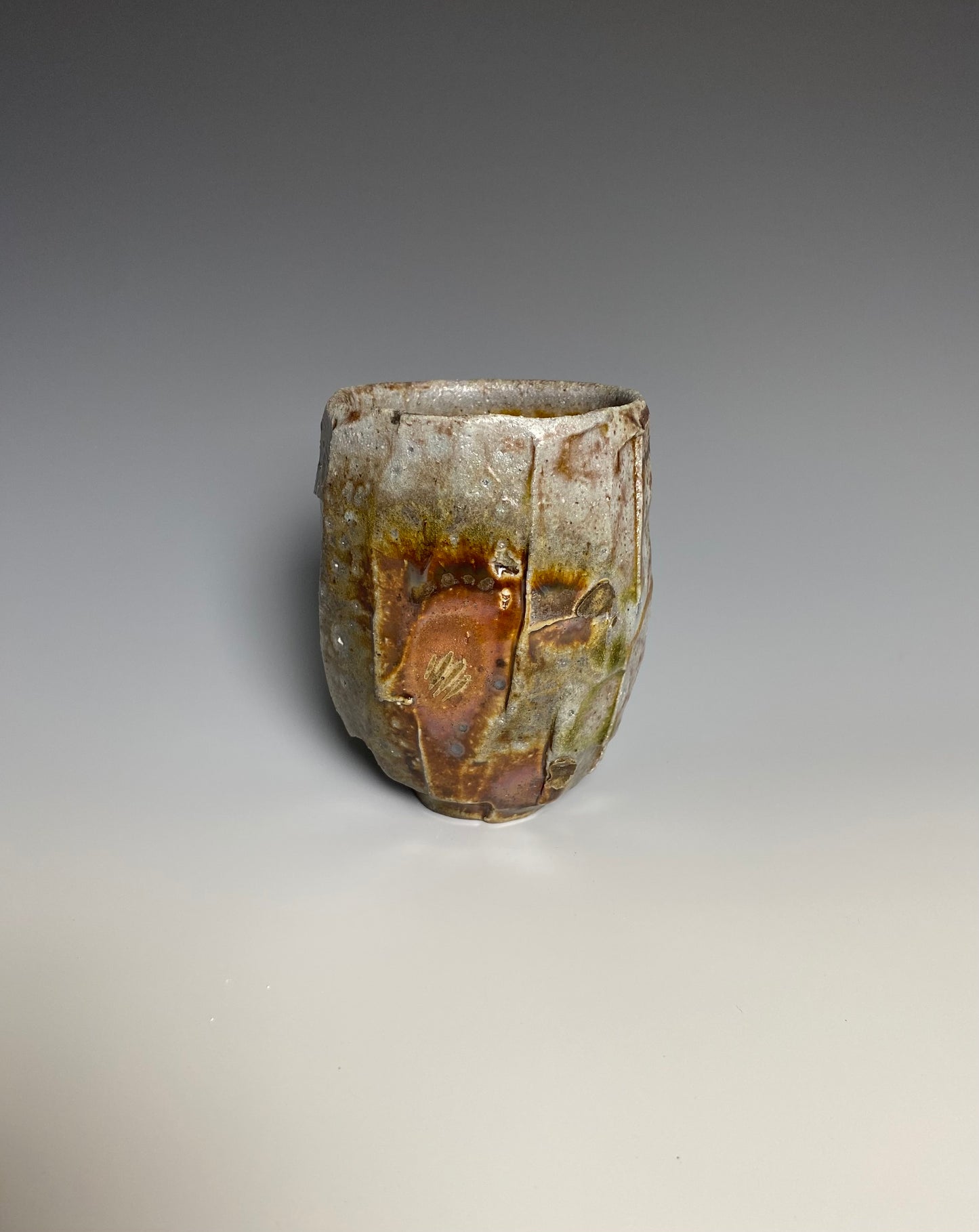Wood Fired Faceted Yunomi