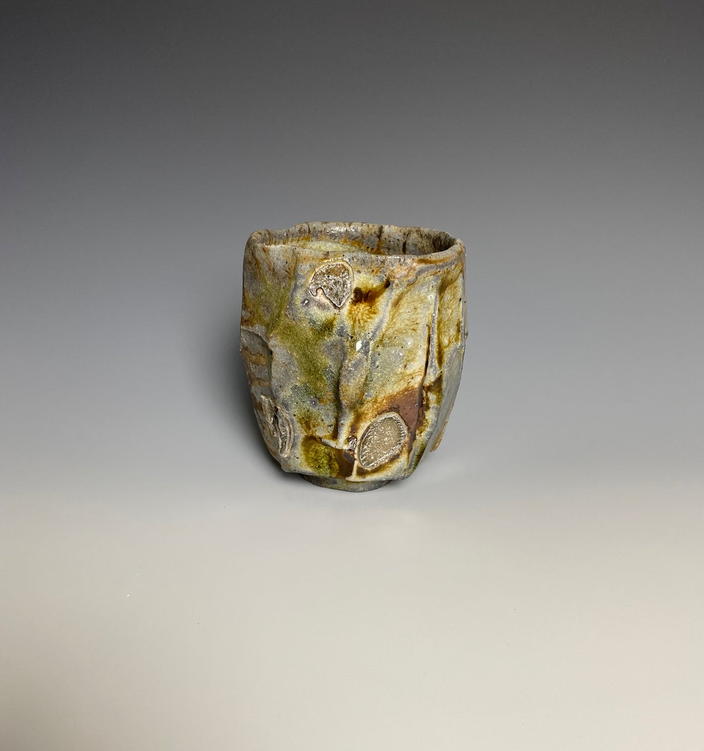 Wood Fired Faceted Yunomi