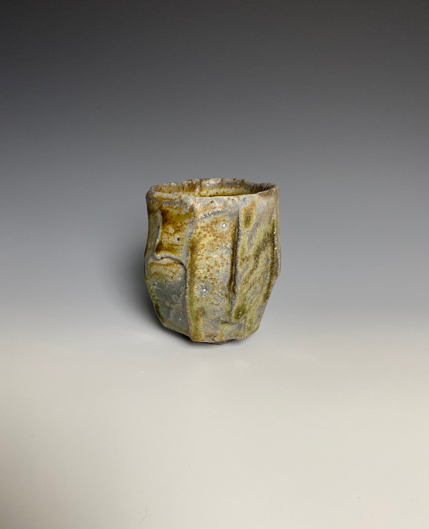 Wood Fired Faceted Yunomi