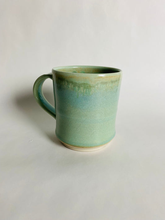 Big and Tall Mug, Aqua/Green Glaze