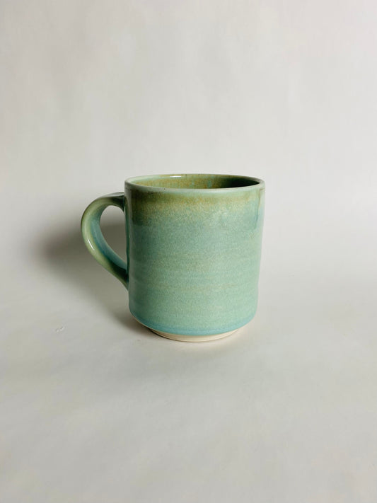 Big and Tall Mug, Aqua/Green Glaze