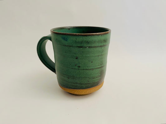 Large forest green stoneware Mug