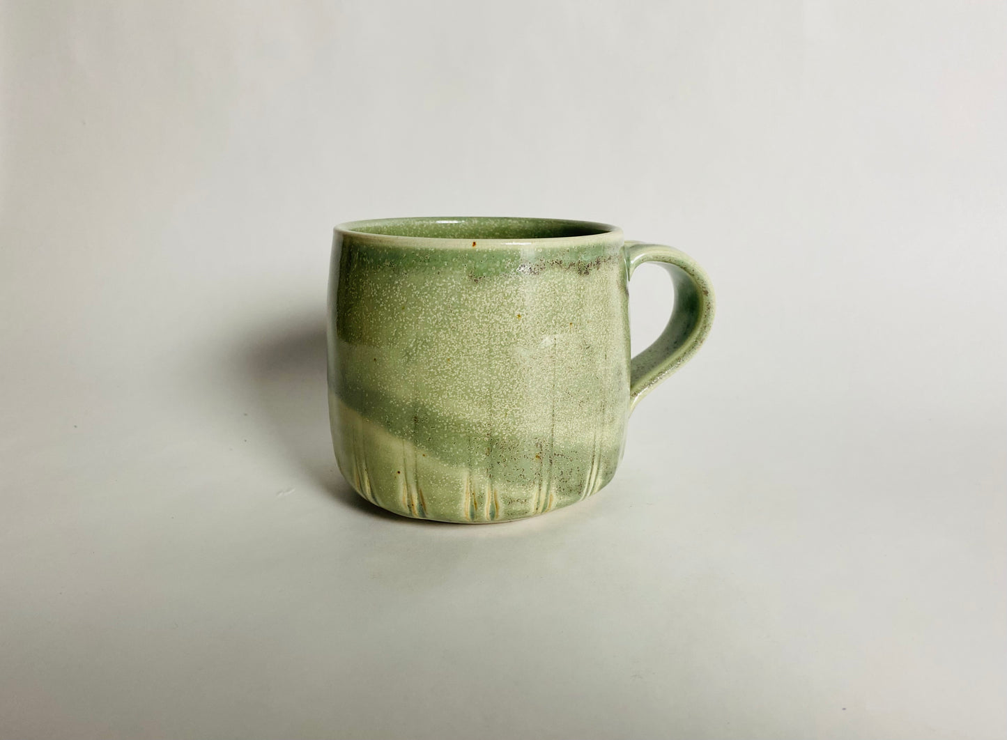 Mug with a Light Green Glaze