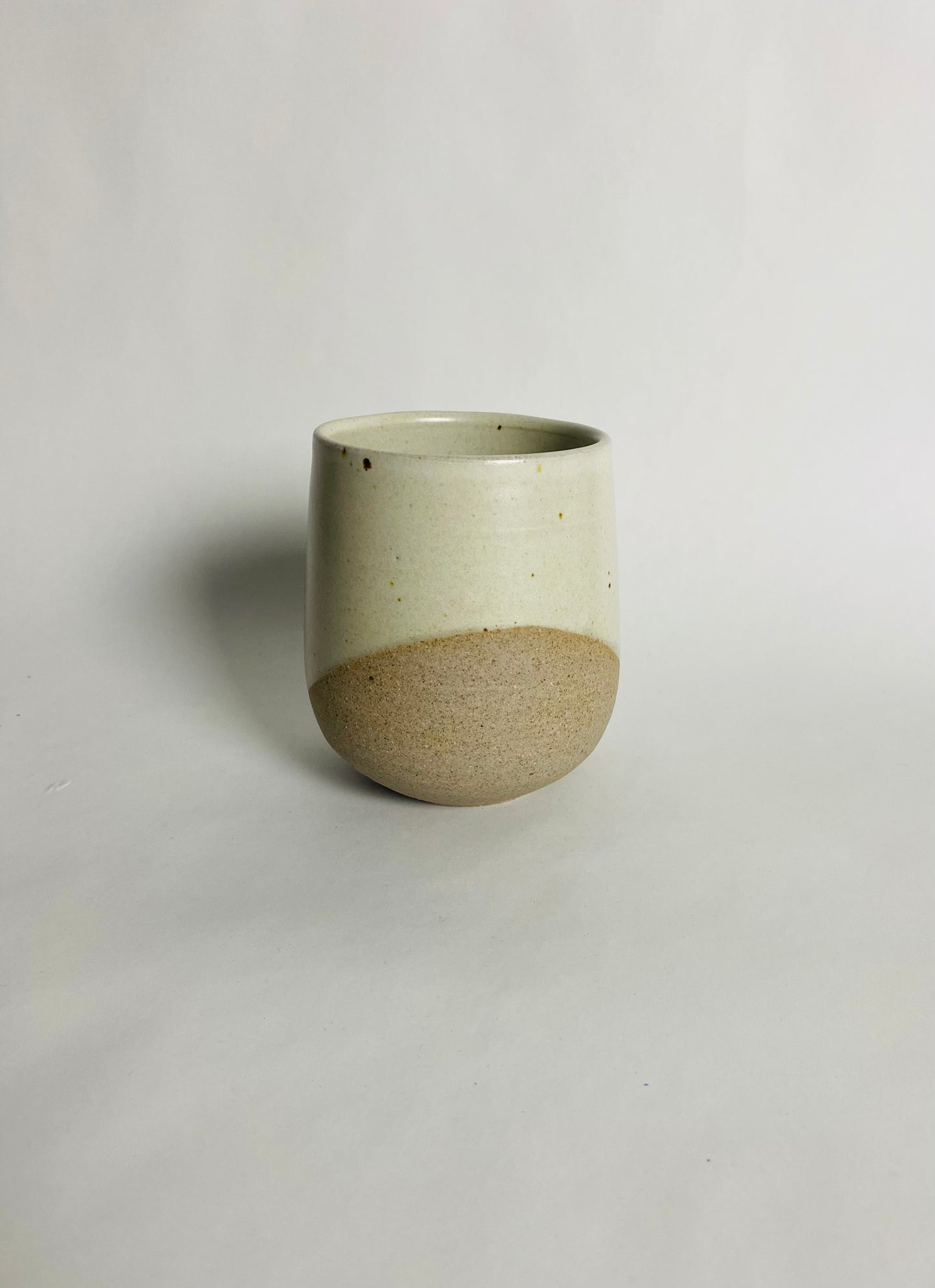 Tumbler with a White Glaze