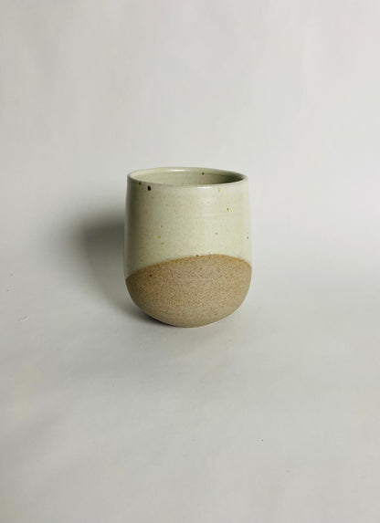 Tumbler with a White Glaze