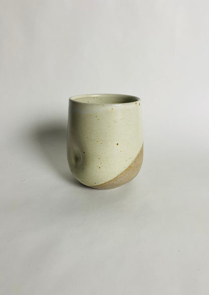 Tumbler with a White Glaze